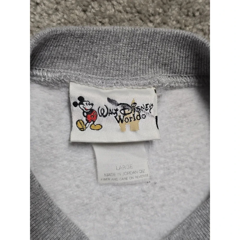 Vintage‎ Walt Disney World Mickey Mouse Crew Neck Sweatshirt Mens Large 90s